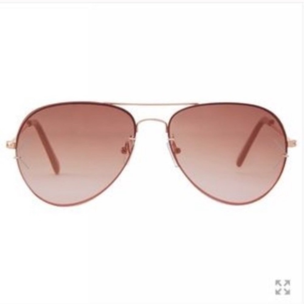 NWT Summer & Rose Kay Aviator Sunglasses Rosegold - Picture 3 of 7